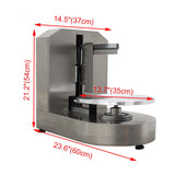 HayWHNKN Cake Decorating Coating Machine for 4-12inch Cake Cream Coating Spreading Smooth Machine Adjustable Rotating Speed Stainless Steel 110V
