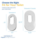 Toilevator Toilet Riser - 3.5" High Toilet Riser Base for Handicap and Elderly, Extra Tall Toilet Seat Elevator, 500 lb Capacity, Easy Install Toilet Seat Riser, Compatible with Standard Toilets