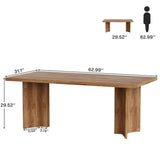 Tribesigns 10.5FT Conference Table, Large Rectangle Meeting Seminar Table for 10-12 Person