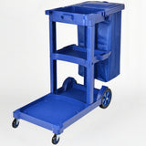Janitorial Trolley, Heavy Duty Housekeeping Cart with Wheels, Multifunctional Organizer for Commercial Cleaning in Schools, Hotels, Restaurants, and Malls