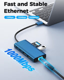 USB C Laptop Docking Station Dual HDMI Monitor 10in1 Dongle Type-C Hub Dock