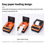 GRSJKRI Thermal Label Printer Portable Quality BT Qr Code Sticker Barcode Clothing Printers