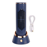 RiToEasysports Bladeless Tower Fan, Stylish 3-Speed with 4000mAh Battery, Portable Fan Compact Design for Dormitory, Small Rooms, Offices, Bedrooms