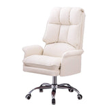 Knjlwa Comfortable Swivel Chair Adjustable Tilt Angle High Back Office Chair for Boss Office Ergonomic Office Chair Thick Seat Cushion Boss Office Products Adjust Rolling Chair