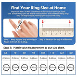 Bryzova Smart Ring | No Subscription, Heart Rate & Blood Oxygen Monitoring, Sleep & Women’s Health Tracking, AI Health Advisor, IP68 Waterproof Fitness Ring for Android & iOS (Silver, 12#)