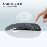 Conference Speaker and Microphone, USB Speakerphone with 360° Omnidirectional Voice Pickup, Smart Voice Enhancement, Hi-Fi Sound, Echo & Noise Reduction for Business, Home Office, Online Meeting
