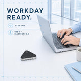 AiooTisu Bluetooth Conference Speaker and Microphone, Bluetooth Speakerphone for Small Meeting Room，Wireless Conference Speaker 360°Voice Pick up with Noise Cancellation Mics for Computer/Laptop
