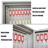 Wall-Mounted Steel Key Cabinet with Securi Lock, Key Sto Box for nizing Keychains