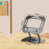 360°Rotatable Laptop Stand Foldable Carbon Steel Tablet Holder for Desk
