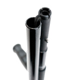 KMINA Foldable Forearm Crutch of Carbon Fiber (x1 Unit), Open Cuff, Lightweight, Folding Crutches, PRO Model, Made in Europe