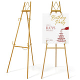 53.9" Gold Easel Stand for Sign, Display Easel for Wedding Sign, Painting