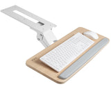 VIVO Light Wood Under Desk 25 x 10 inch Keyboard Tray, MOUNT-KB03C