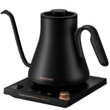 INTASTING Electric Kettle, Gooseneck Electric Kettle, ±1℉ Precise Temperature Control, Stainless Steel Interior, Quick Heating for Pour Over Coffee, Tea & Boiling Water, 0.9L (Black)