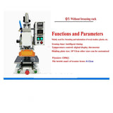 Hot Foil Stamping Machine, Multifunctional Pneumatic Stamping Machine with Heat Transfer Press and Optional Aluminum Foil Holder for Leather Paper and Wood(01)