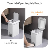 Small Trash Can for Narrow Spaces, Rust-Proof Wastebasket Small Garbage Can for Bathroom