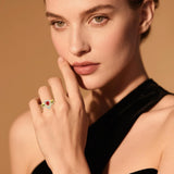 Oseew 2027 Senior Graduation Gift Ring for Women High School (Yellow Gold)