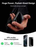 YBYP Portable Charger Power Bank 50000mAh, 22.5W Fast Charging Portable Charger with Built-in Cables, Travel Essential 5 Outputs External Battery Pack, LED Display for iPhone, Android, iPad, Black