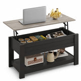 WLIVE Lift Top Coffee Table for Living Room/Dining/Office, Retro Greige
