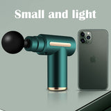 Lancai Massage Gun for Body, Percussion Deep Tissue Massage Gun with LCD Screen and 4 Massage Heads, Fascia Gun to Relieve Muscle Pain (Green)
