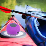 Annlend Bluetooth Shower Speaker Waterproof Wireless Mini Small Cute Portable Water Resistant Bathroom Speaker Suction Cup, Handsfree Speakerphone with Built-in Mic,4hrs of Playtime - Purple
