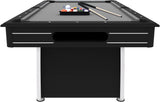 Fat Cat Tucson 7 Foot Pool Table with Automatic Ball Return, Billiard Table with Arcade Style Black Finish, 818 Bumpers, Includes Cues and Balls