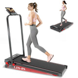 Ecogou Walking Pad with Handle Bar and Incline, 3 in 1 Under Desk Treadmill with Hiking Mode, 2.5HP Low Noise Walking Treadmill Pad