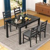 Sophia & William Marble Design Kitchen Table and Chairs