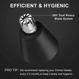 3 Pack Replacement Blade for Manscaped The Weed Whacker Nose Hair Trimmer Blades, Hygienic Twist-On Replacement Blades Compatible with Manscaped The Weed Whacker 2.0 & 1.0 Replaceable Blade, Black