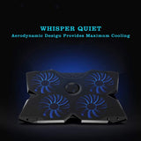 KMWHPJN Laptop Cooler Cooling Pad Fan Notebook Adjustable Speed with 4 Fans for 14"-17"