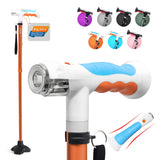 BigAlex Folding Walking Cane with Two Led Lights for Elderly Solid Base Adjustable Walking Stick with Carrying Bag for Men Women