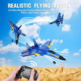 Fremego Su-27 RC Airplane,2.4GHz 2 Channel Remote Control Plane with Gyro Night Lights and 2 Batteries, Easy to Fly for Adults, Beginners and Kids Toy