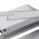 Manual Bone Meat Cutter, Stainless Steel Ribs, Manual Meat Bone Cutter Rib Slicer Heavy Duty Chicken Cutting Machine with 16 inch Knife, for Beef Goat Pig Fish Butcher