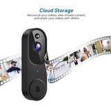 Wireless Wi-Fi Video Doorbell Camera with Two Way Audio, AI Motion Detection, Night Vision and Cloud Storage Orbitell