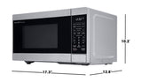 SHARP Compact Countertop Microwave Oven with Removable 10" Carousel Turntable, 700 Watt, 0.7 Cubic Feet, Stainless Steel