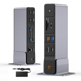TobenONE Laptop Docking Station 3 Monitors, 8 USB Ports, 150W Adapter