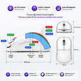 PWNAGE Ultra Custom Wireless RGB Gaming Mouse - Esports Pro Gamer Flawless Professional PAW3950 Optical Sensor 36,000 DPI -100% PTFE Skates (Symm 3 White 300mAh)