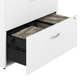 Bush Business Furniture Studio C 2 Drawer Lateral File Cabinet in White - Assembled