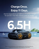 iGarden Robotic Pool Cleaner, 6.5H Runtime Cordless Pool Vacuum, Dual Filtration, Turbo Mode, Smart Navigation, Touchscreen Control, for Inground & Above-Ground Pools, Obsidian