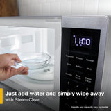 Whirlpool WMCS3018RB Countertop Microwave with Turntable 0.7 Cu. Ft, Steam Clean, 700 Watt Microwave, Black