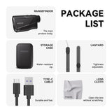 Gogogo Sport Vpro Golf Hunting Range Finder 2500 Yards Laser Rangefinder ZeroIn Disc Golfing with Slope Magnet (Black)