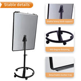 VIZ-PRO ECO Magnetic Mobile Whiteboard/Flipchart Easel, Black, 28 X 40 Inches