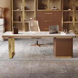 AQWASYUTER Office Computer Desk Home Rock Board Desk President Office