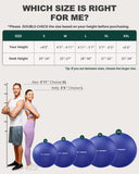 Trideer Exercise Ball for Yoga, Pilates & Fitness – Stability Ball Equipment for Home Gym & Office Chair, Core & Balance Training Accessories, Physical Therapy Equipment, Quick Pump Included, 5 Sizes