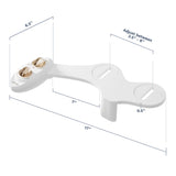LUXE Bidet NEO 120 - Single Nozzle, Self-Cleaning, Non-Electric Bidet Attachment for Toilet Seat, Adjustable Water Pressure, Rear Wash (Gold)