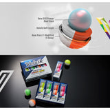 Volvik New Crystal Combi Dual Color Golf Balls 2 Dozen Bundle with Genuine Italian Real Solid Leather Belts AMBA7