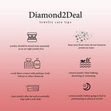 Diamond2Deal Burlwood & Ebony 3 Drawers Jewelry Box