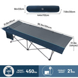 Timber Ridge 31.8" W Extra Wide Heavy Duty Camping Cot for Adult, Easy Set Up Oversized Sleeping Cot with Carry Bag for Camping, Travel and Outdoors, Support up to 450lbs