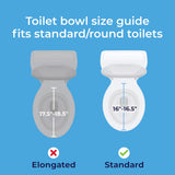 Drive Medical 2-in-1 Raised Toilet Seat with Removable Padded Arms - Elevated Bathroom Safety Support - Secure Locking Attachment - Easy Height Assistance - Durable Construction, Standard Toilets