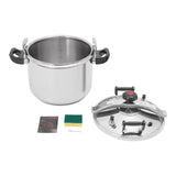 TREMENPOW 42.3QT Stainless Steel Pressure Cooker, 60Kpa Large Steamer Cooking Pressure Canner, Safety Valves, Compatible with Induction and Gas Stovetops for Family or Commercial