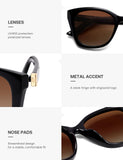 SOJOS Vintage Oversized Cateye Sunglasses Womens SJ2634